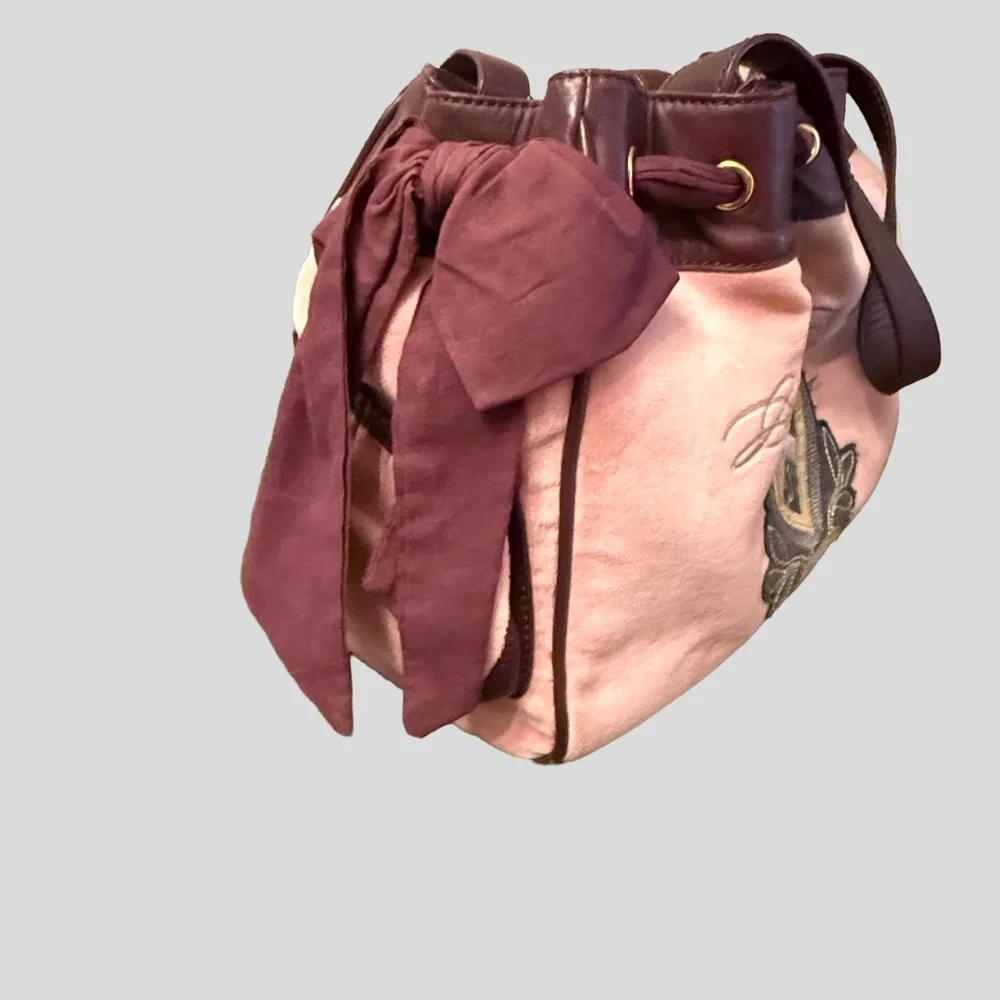 Juicy Couture Pink and Burgundy Shoulder Bag - Picture 3 of 9